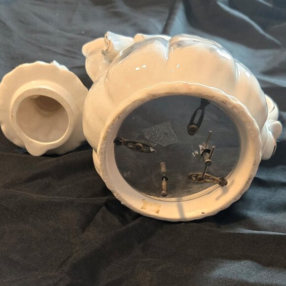 Vintage (1950s) LIPPER & MANN Porcelain Colonial Figural Lady Musical Teapot - Picture 5 of 12